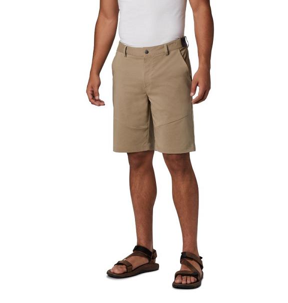 Columbia Tech Trail Shorts Beige For Men's NZ15439 New Zealand